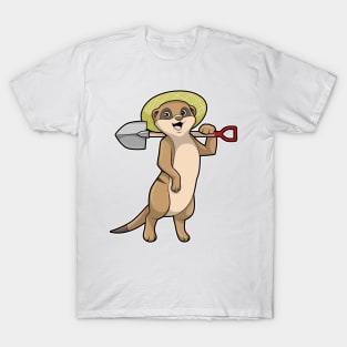 Meerkat as Farmer with Shovel T-Shirt